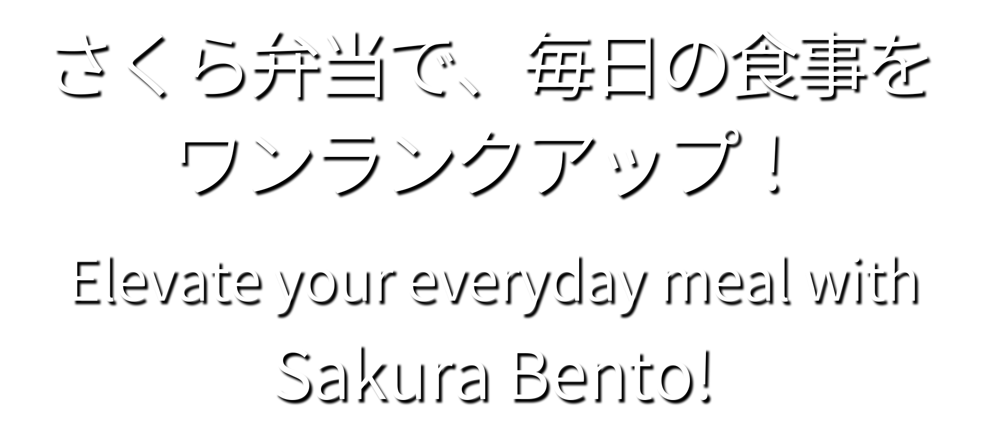 さくら弁当で毎日の食事をワンランクアップ！ Elevate your everyday meal with Sakura Bento!